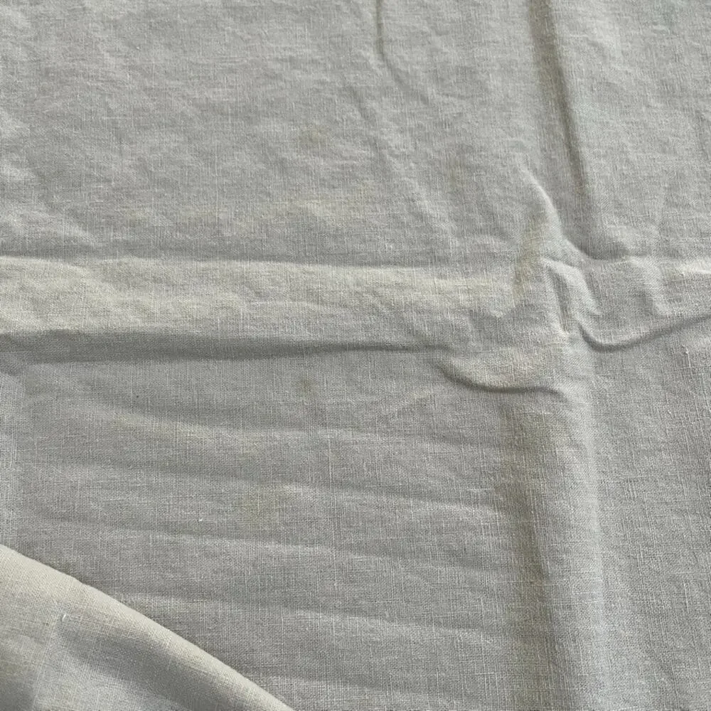 Tan Linen Cotton Blend Tablecloth 47